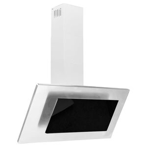 vidaXL Veggfestur H&aacute;fur 90 cm Ry&eth;fr&iacute;tt st&aacute;l og Hert Gler Silfur