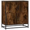 vidaXL Skenkur Reyklitu&eth; Eik 68x35x76 cm Samsettur Vi&eth;ur