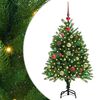 vidaXL J&oacute;latr&eacute; me&eth; 150 LED me&eth; standi Gr&aelig;nn 120 cm PE