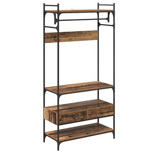 vidaXL Geymsluk&aacute;pur Gamalt vi&eth;ur 89 x 39 x 184.5 cm Samsettur vi&eth;ur