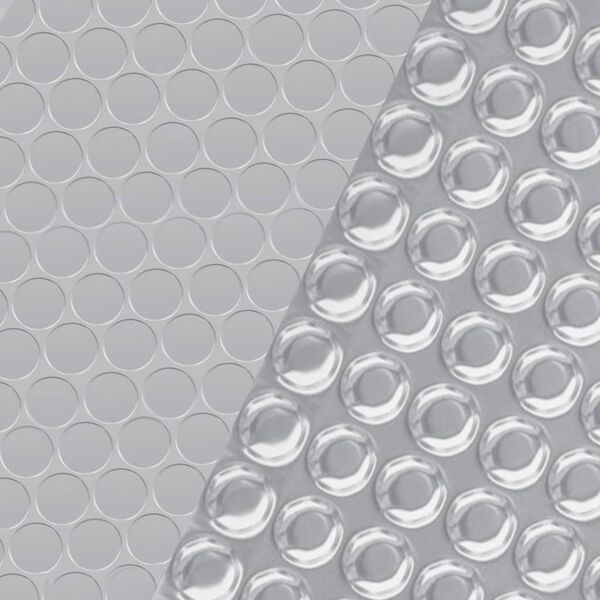 vidaXL Yfirbreiðsla fyrir Sundlaug Silfurlituð 600x300 cm PE