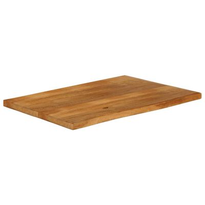 vidaXL Borðplata með Náttúrulegum Brúnum 110x60x3,8 cm Mangóviður