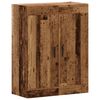 vidaXL Veggfestur Sk&aacute;pur Vi&eth;arlitur 69,5x34x90 cm Samsettur Vi&eth;ur