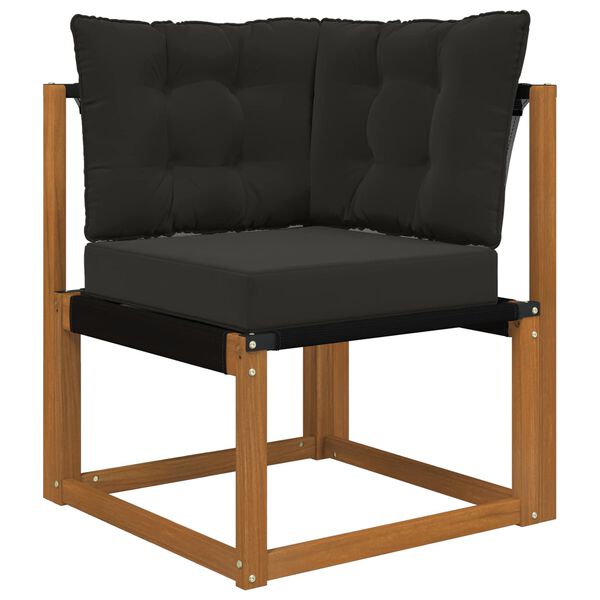 vidaXL Utandyriss&oacute;fap&uacute;&eth;i 3 pcs Svart P&oacute;l&yacute;ester