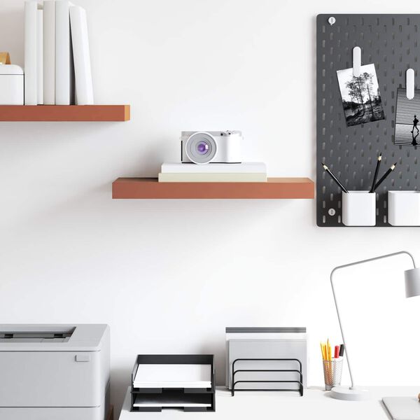 vidaXL Vegghylla Vegghengt Rau&eth;ur 50 x 23 x 4 cm Samsettur vi&eth;ur