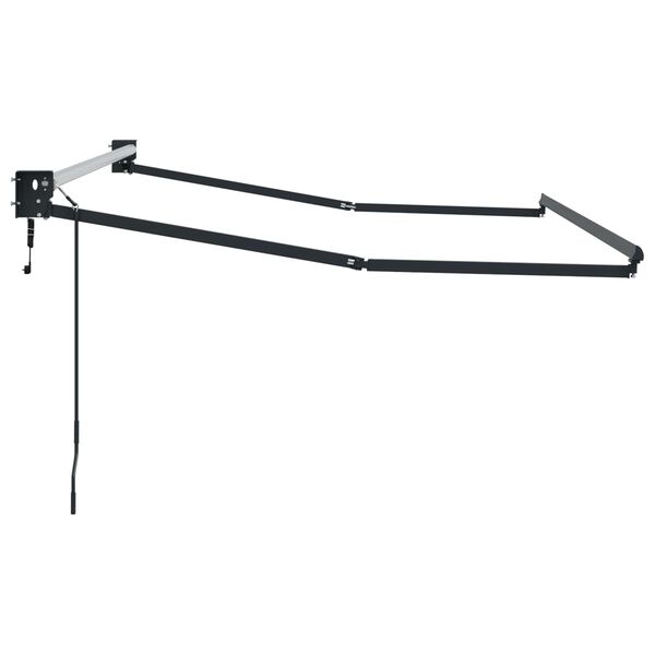 vidaXL Rafmagns afturkr&aelig;f skuggak&aacute;pugrind Antras&iacute;t 3 x 2 m &Aacute;l