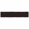 vidaXL Bor&eth;plata 200x40x(2-4)cm Me&eth;h&ouml;ndla&eth;ur Vi&eth;ur N&aacute;tt&uacute;rulegar Br&uacute;nir