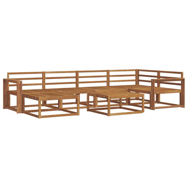 vidaXL &Uacute;ti s&oacute;fasett 7 pcs N&aacute;tt&uacute;rulegur Hrein akas&iacute;utr&eacute;