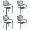 vidaXL Gar&eth;st&oacute;ll 4 pcs Antras&iacute;t 56 x 65 x 89 cm St&aacute;l