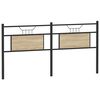 vidaXL Skiptanlegt R&uacute;mgafl Sonoma Eikarlitur 160 cm Samsettur Vi&eth;ur og St&aacute;l