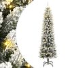 vidaXL Gervij&oacute;latr&eacute; 300 LED Lj&oacute;s og Snj&oacute;flygsum 210 cm