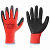 vidaXL Vinnuhanskar 24 pcs Rautt og svart 9 / l Latex h&uacute;&eth;un