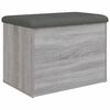 vidaXL Geymslubekkur Gr&aacute;r Sonoma 62x42x45 cm Samsettur Vi&eth;ur