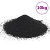 vidaXL Aquarium Sand 10 kg Svartur 0,2-2 mm