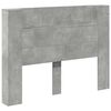 vidaXL H&ouml;f&eth;agafl Steingri&eth; 140 x 16,5 x 103,5 cm Samsettur vi&eth;ur