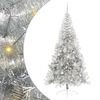 vidaXL Gervi fyrirfram l&yacute;stum j&oacute;latr&eacute; me&eth; 300 LED Silfur 210 cm PET
