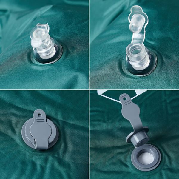 vidaXL Uppbl&aacute;sanleg &Uacute;tilegud&yacute;na me&eth; P&uacute;&eth;a f. 1 manneskju Gr&aelig;n