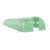 vidaXL Gr&oacute;&eth;urh&uacute;s me&eth; St&aacute;lgrind Gr&aelig;nt 64 m&sup2; 16x4x2 m