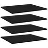 805268 vidaXL Bookshelf Boards 4 pcs Black 60x50x1,5 cm Chipboard