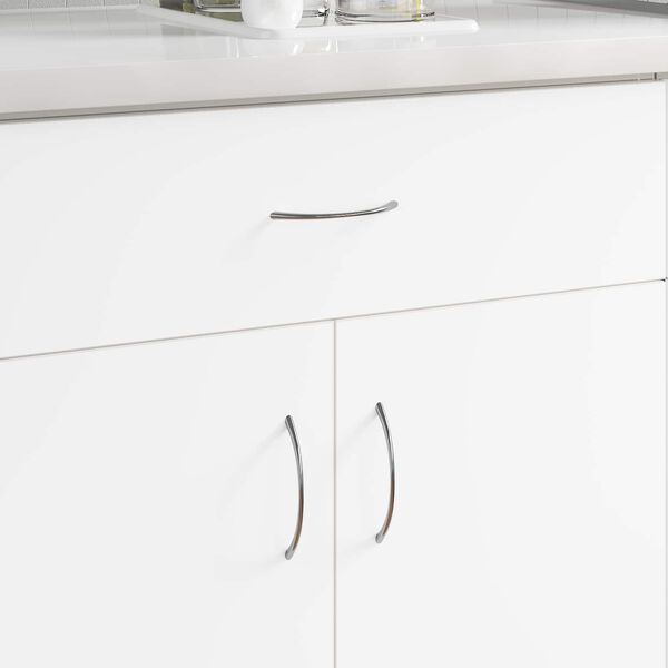 vidaXL Handfang 12 pcs Silfur 107 x 3.6 x 23 mm Ry&eth;fr&iacute;tt St&aacute;l