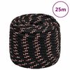 vidaXL B&aacute;tareipi Svartur 18 mm 25 m P&oacute;l&yacute;pr&oacute;p&yacute;len