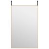 vidaXL Hur&eth;arspegill Gylltur 50x80 cm Gler og &Aacute;l