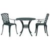vidaXL 3 hluta B&iacute;str&oacute;sett Gr&aelig;nt Steypt &Aacute;l