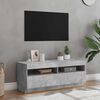 vidaXL Sj&oacute;nvarpssk&aacute;pur me&eth; LED Lj&oacute;sum Steypugr&aacute;r 100x35x40 cm