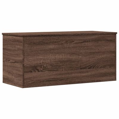 vidaXL Geymslubox Brún Eikarlitur 100x42x46 cm Samsettur Viður