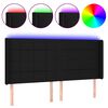vidaXL LED H&ouml;f&eth;agafl 163x16x118/128 cm Svart Efni