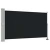 vidaXL &Uacute;tdraganlegur Skj&oacute;lveggur fyrir Ver&ouml;nd 140x300 cm Svartur