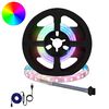 vidaXL LED strimill 2 pcs Svartur og gegnheill 400 mm Kopar og plast