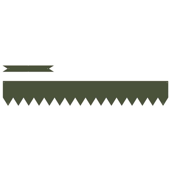 vidaXL Gar&eth;ja&eth;ar 50 pcs Ol&iacute;fugr&aelig;nn 100 x 0.05 x 20 cm