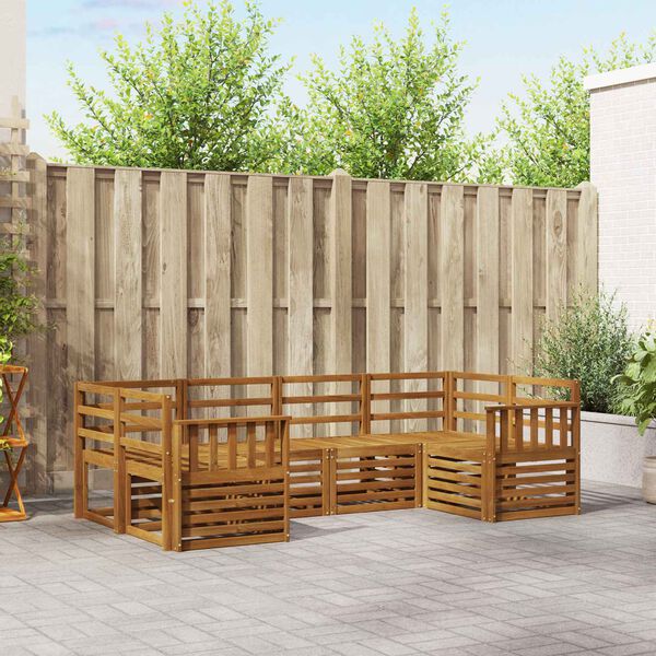 vidaXL S&oacute;fasett 6 pcs N&aacute;tt&uacute;rulegur Hrein akas&iacute;utr&eacute;