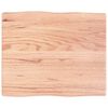 vidaXL Bor&eth;plata Lj&oacute;sbr&uacute;n 60x50x(2-4) cm Me&eth;h&ouml;ndlu&eth; N&aacute;tt&uacute;rul. Br&uacute;nir