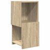 vidaXL Hornsk&aacute;pur Sonoma Eik 30,5x30x65cm Samsettur vi&eth;ur