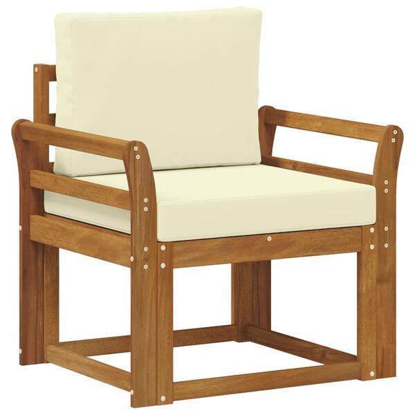 vidaXL &Uacute;tis&oacute;fi Solid Akas&iacute;uskei&eth; og P&oacute;lyester N&aacute;tt&uacute;rulegur