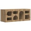 vidaXL Sj&oacute;nvarpssk&aacute;pur Artisan Eik 100 x 35 x 40 cm Samsettur vi&eth;ur