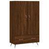 vidaXL H&aacute;r Sk&aacute;pur Br&uacute;n Eik 69,5x31x115 cm Samsettur Vi&eth;ur