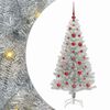 vidaXL J&oacute;latr&eacute; me&eth; 150 LED me&eth; standi Silfur 120 cm PET