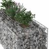 vidaXL Gabion h&aelig;kka&eth; r&uacute;m Silfur 140 x 60 x 55 cm Galvaniserad st&aacute;l
