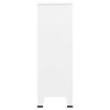 vidaXL Iðnaðarfataskápur Hvítur 67x35x107 cm Stál