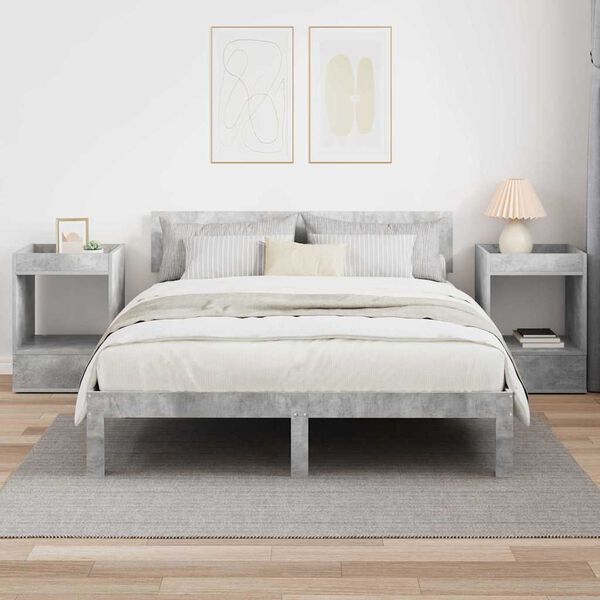 vidaXL Endabor&eth; 2 pcs Steingri&eth; 40 x 40 x 56 cm Samsettur vi&eth;ur