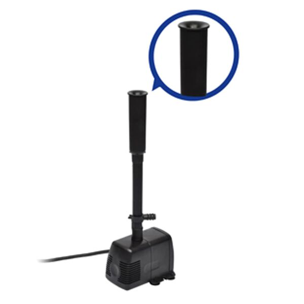 vidaXL Gosbrunnadæla með 3 Ólíkum Stútum 1000 l/klst.