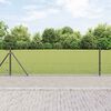 vidaXL Gir&eth;ingarp&oacute;stur Gr&aacute;r 25 x 0,4 m (19 x 19 mm net) St&aacute;l og PVC
