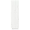 vidaXL Skóskápur Hvítur 60x34x105 cm Gegnheil Fura
