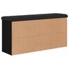 vidaXL Skóbekkur Svartur 102x32x50 cm Samsettur Viður