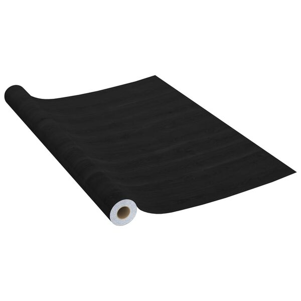 vidaXL Sjálflímandi Húsgagnafilmur 2 stk. Dökkur Viður 500x90 cm PVC