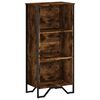 vidaXL B&oacute;kask&aacute;pur Reyklitu&eth; Eik 50x31x106 cm Samsettur Vi&eth;ur