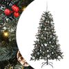 vidaXL Gervi j&oacute;latr&eacute; me&eth; 150 LED Gr&aelig;nn 150 cm PVC, plast og st&aacute;l